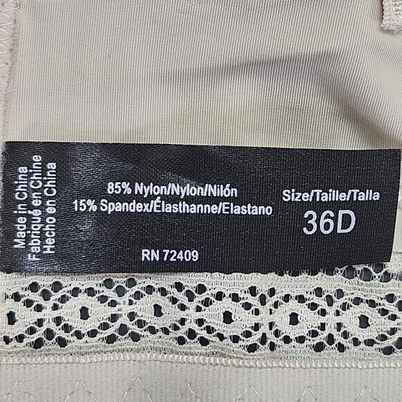 Rene Rofe Sz 36D Women Lingerie Nude Wireless Lightly Padded Contour/T-shirt Bra - Picture 8 of 9